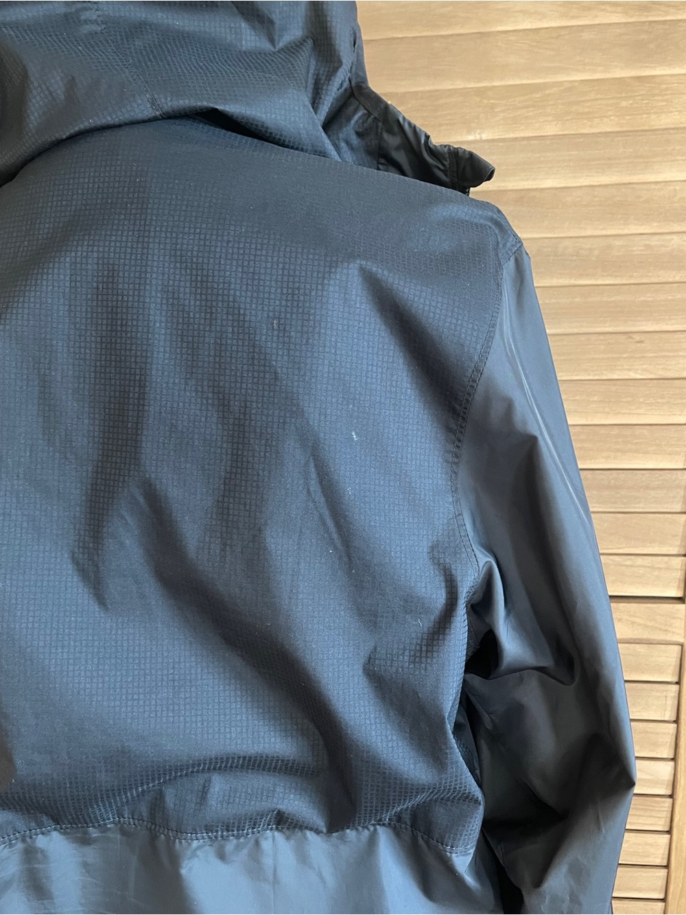 Columbia Black Hooded Rain Jacket Windbreaker Women’s Medium - Picture 8 of 8